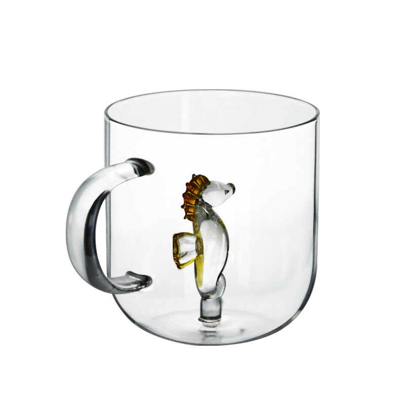 animal cartoon borosilicate cup