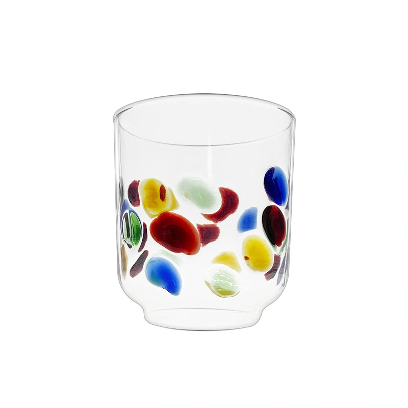 blue dot glassware