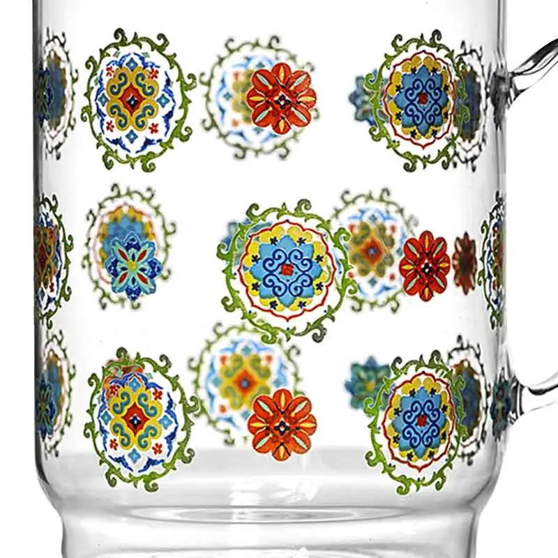 borosilicate glass coffee mug