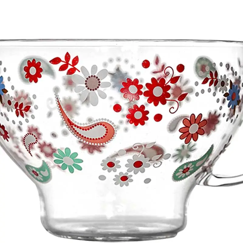 borosilicate glass tea cup