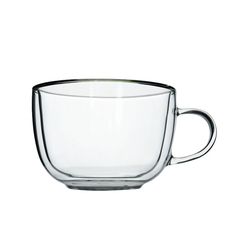 double wall glass tea cup