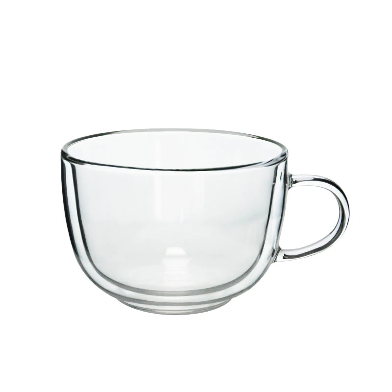 double wall glass teacup