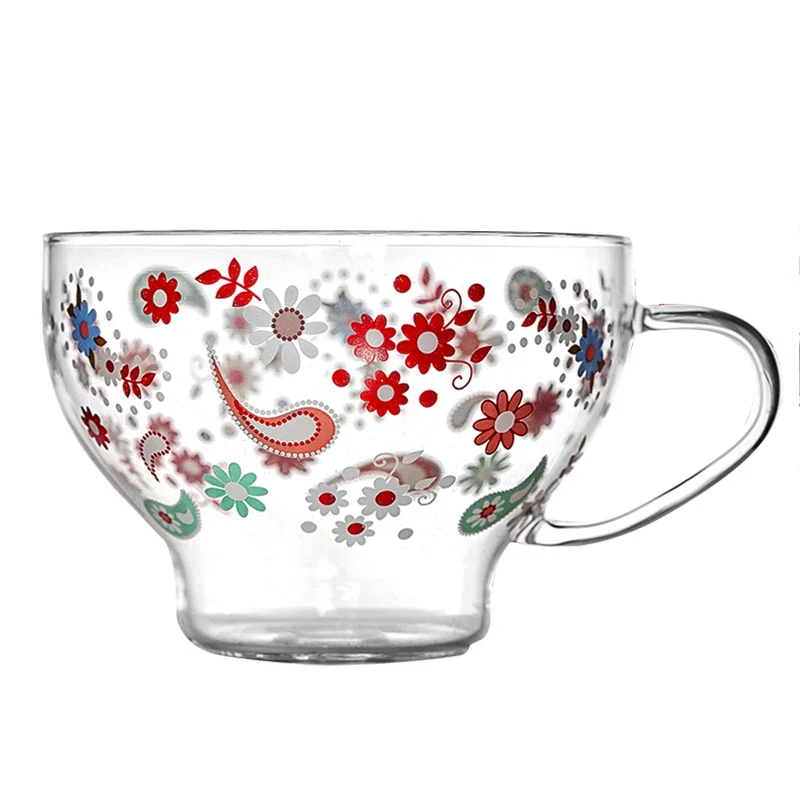 Borosilicate Single Wall Glass Tea Cup